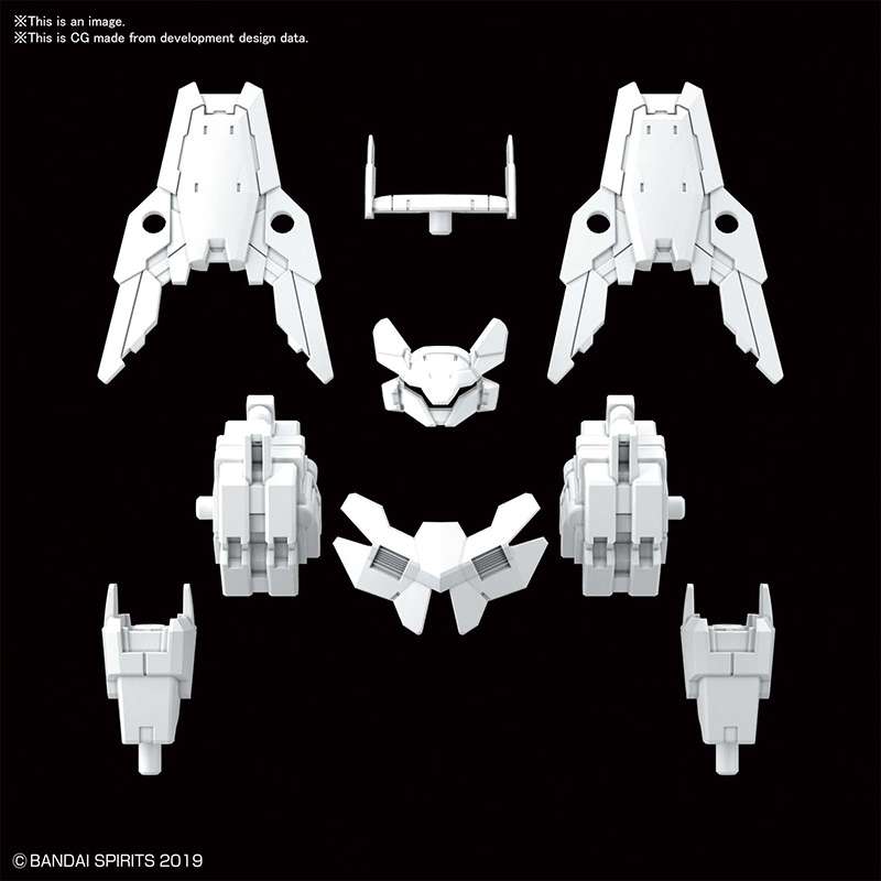 30mm Op Arm Comm Cieln EX BL White 1/144 - Samlarfigur bandai model kit gunpla