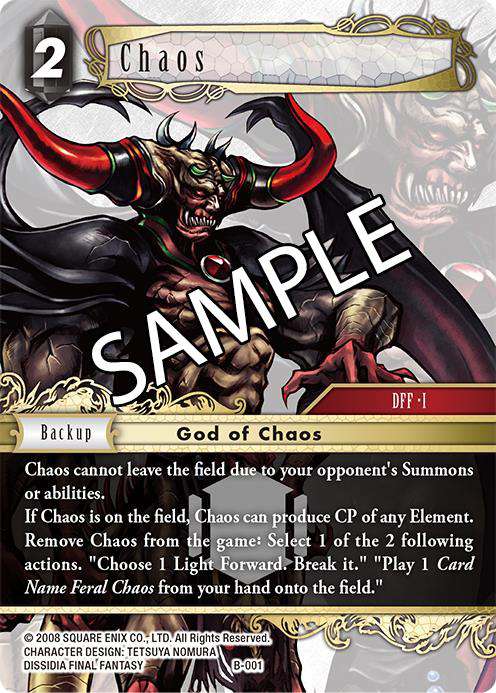 Final Fantasy Trading Card Game Boss Deck Chaos Multiplayer (6) square enix