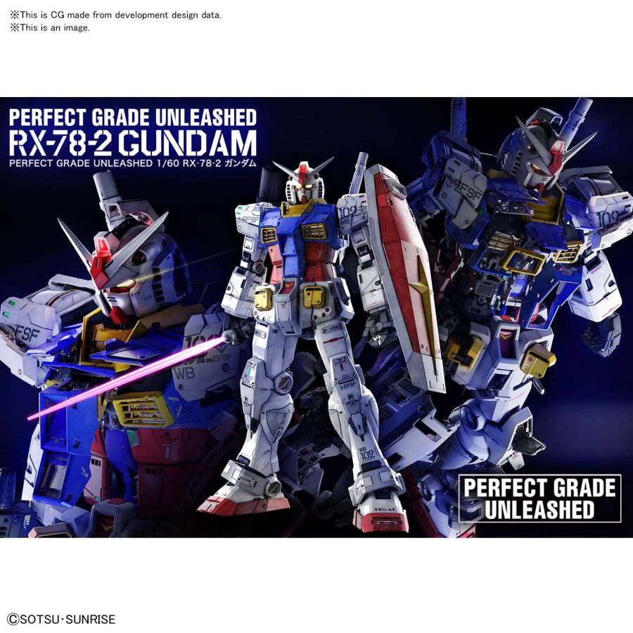 PG Gundam RX-78-2 Unleashed 1/60 - Premium Modellbyggsats bandai model kit gunpla