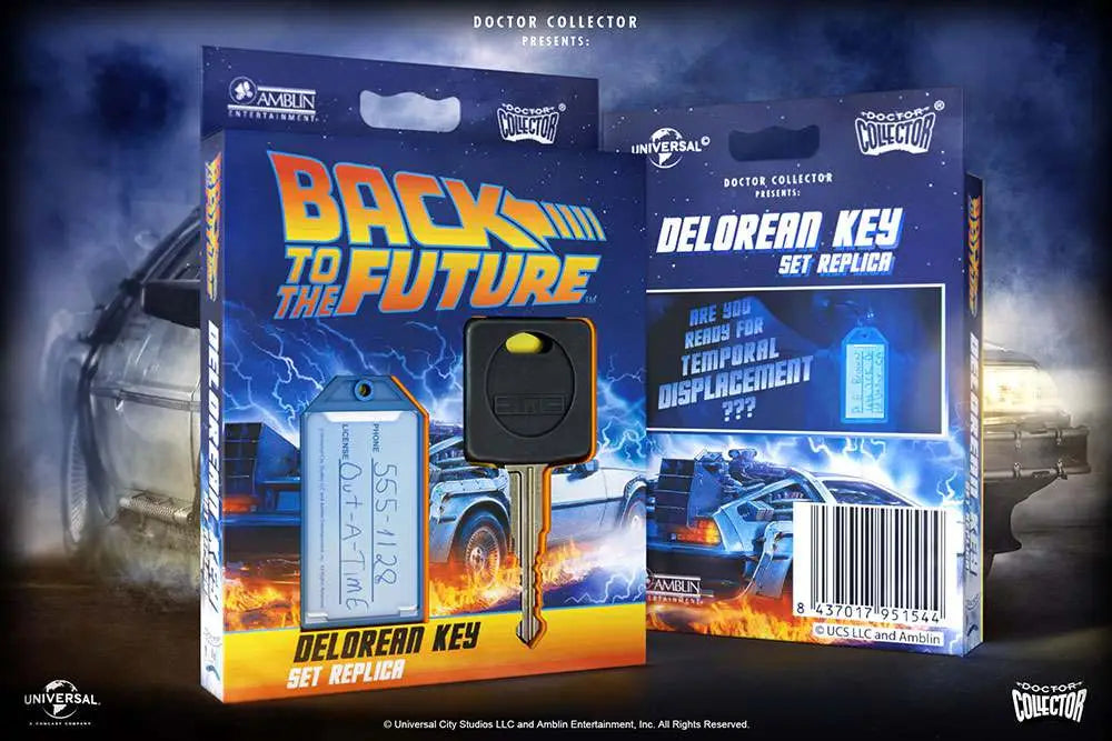 Back to the Future DeLorean 1/1 Scale Replica Keyring from Doctor Collector