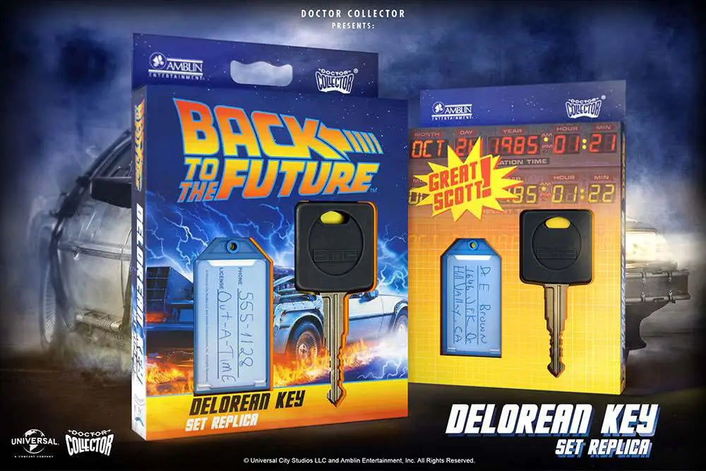 Back to the Future DeLorean 1/1 Scale Replica Keyring from Doctor Collector