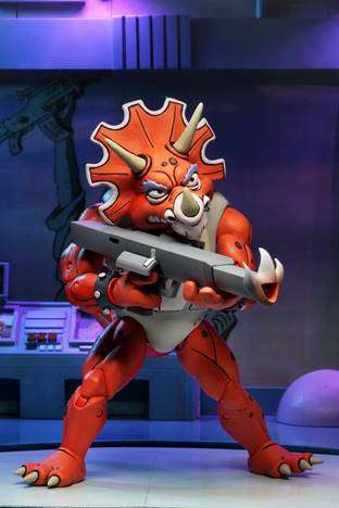 Tmnt Triceraton & Roadkill 3pk Actionfigurer neca