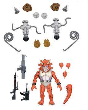 Tmnt Triceraton & Roadkill 3pk Actionfigurer neca