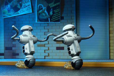 Tmnt Triceraton & Roadkill 3pk Actionfigurer neca