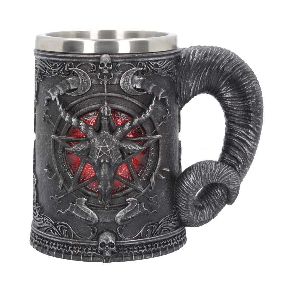 Baphomet Tankard - Unik och Handmålade nemesis now