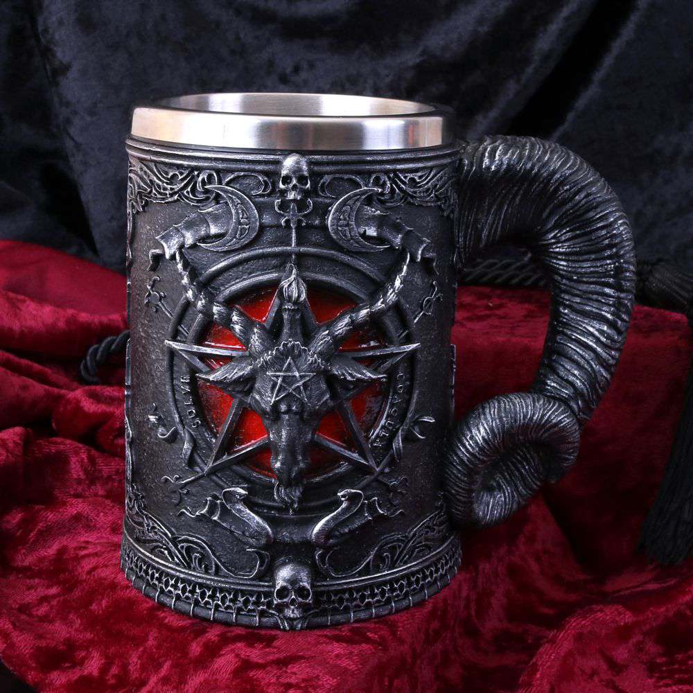 Baphomet Tankard - Unik och Handmålade nemesis now