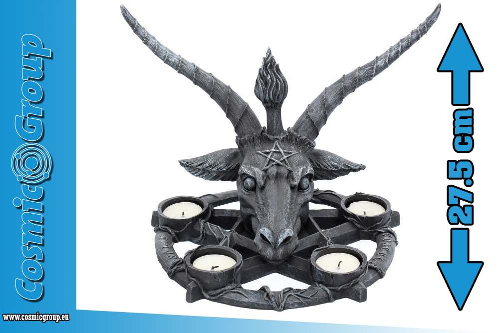 Baphomet Ljusstake - Mystisk och Unik Inredning nemesis now