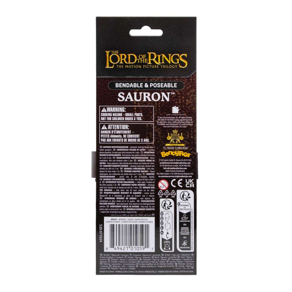 Lord of the Rings Sauron Bendyfig – Poserbar Figur noble collections