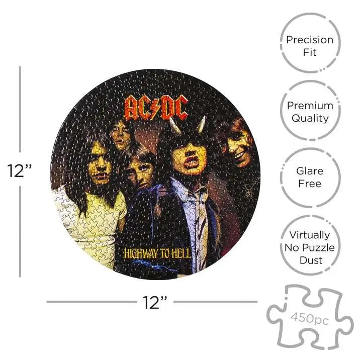 Ac/dc Highway To Hell 450-bitars Rund Pussel