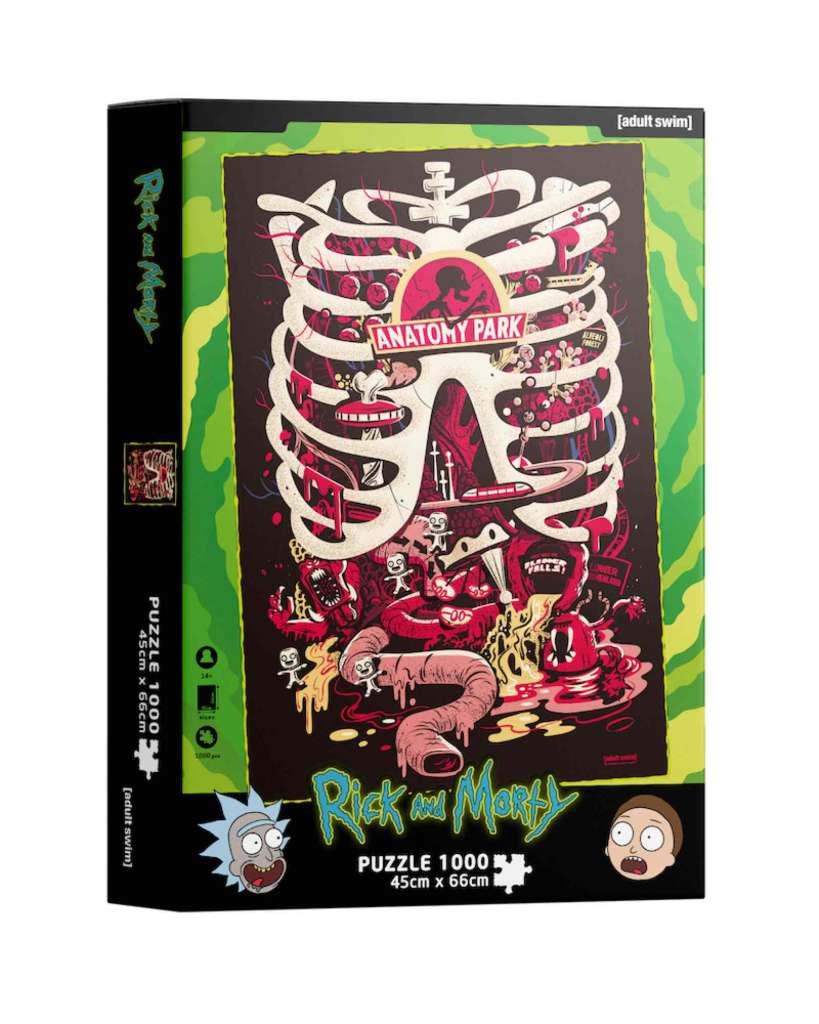 Rick and Morty Anatomy Park 1000-delars pussel sd toys