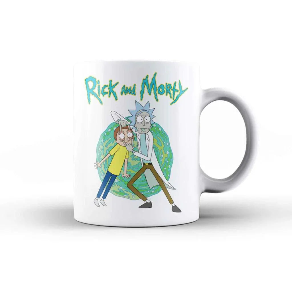 Rick and Morty Open Your Eyes Mug - Kaffe och Te Med Multiversumstema - Robotto