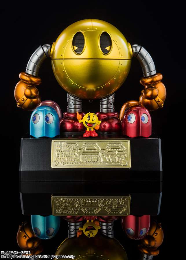 Pac-Man Chogokin - Robotfigur med Ghosts och Mini Figur bandai