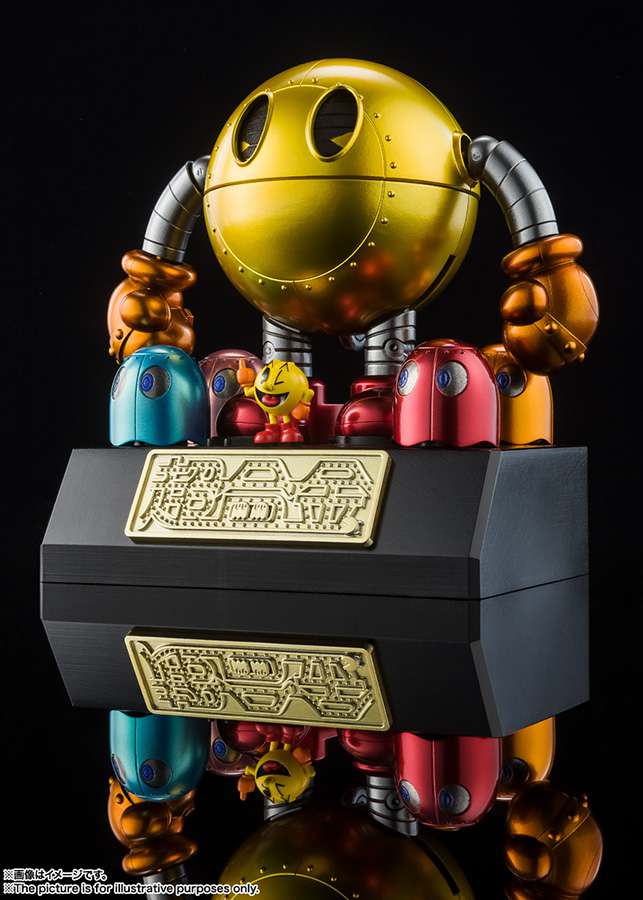 Pac-Man Chogokin - Robotfigur med Ghosts och Mini Figur bandai