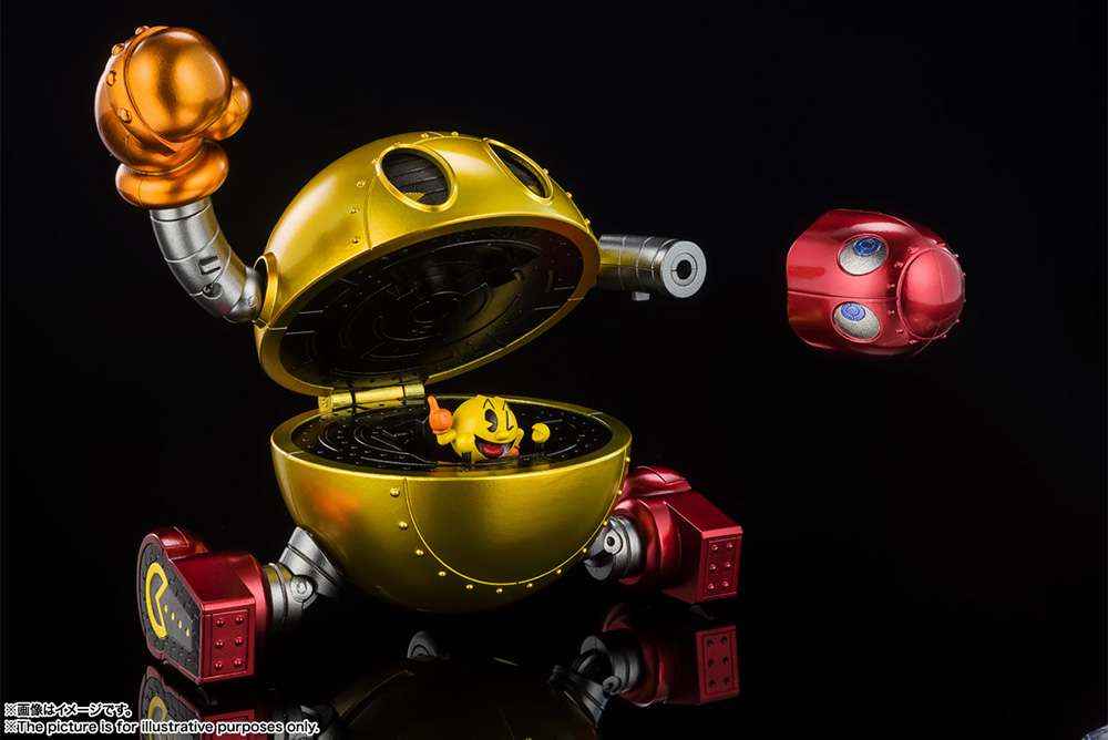 Pac-Man Chogokin - Robotfigur med Ghosts och Mini Figur bandai