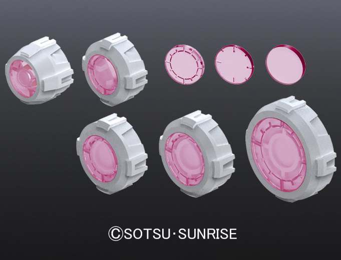 Builders Parts HD MS Sight Lens Pink bandai model kit gunpla