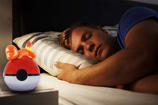 Charmander Ljus Upp FM Väckarklocka teknofun