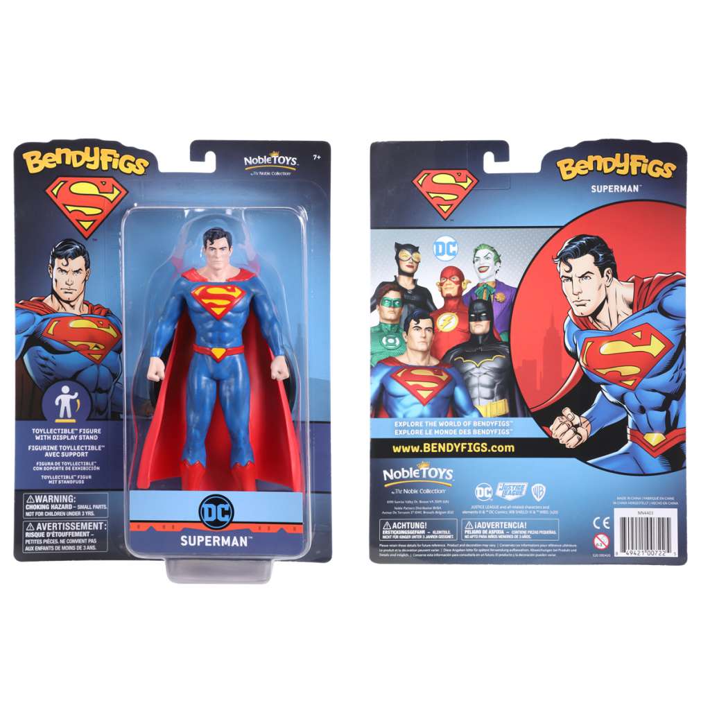 DC Comics Superman Bendyfig - Helt Poserbar Figur noble collections