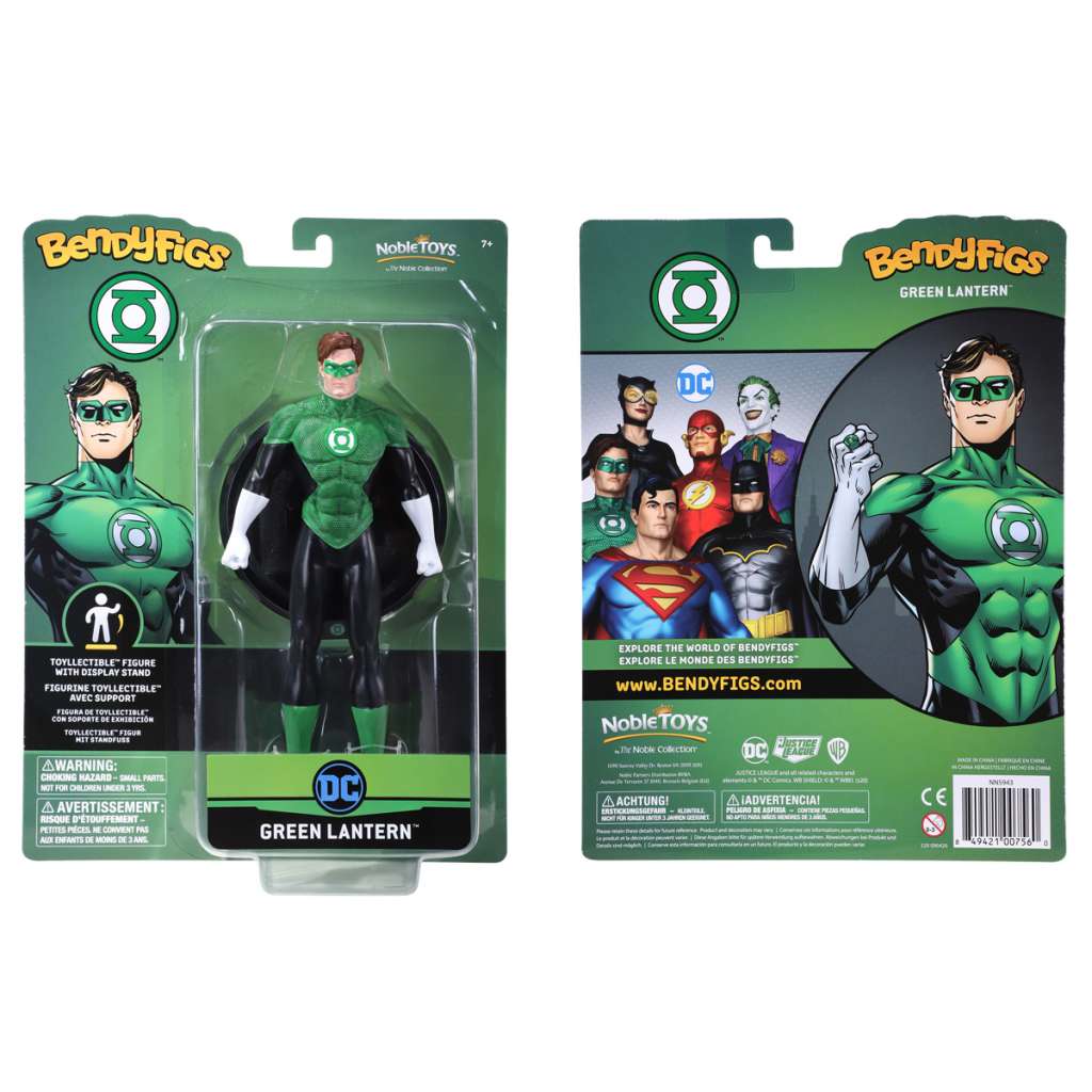 DC Comics Green Lantern Bendyfig - Flexibel och Samlarvänlig Figur noble collections