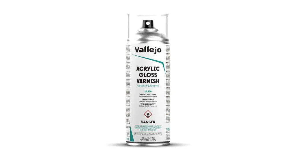 Vallejo Gloss Varnish Spray 28530 - Högkvalitativ Klarlack - Robotto