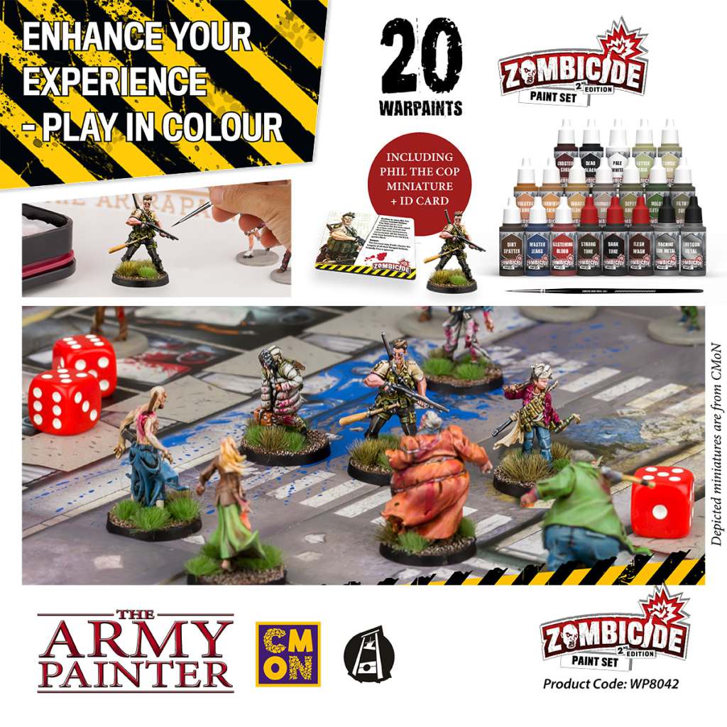 Zombicide 2nd ed. Målarset army painter