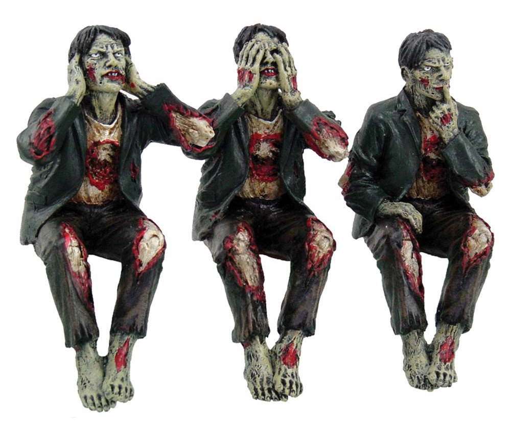 Se No Evil, Hear No Evil, Speak No Evil Zombie Staty nemesis now