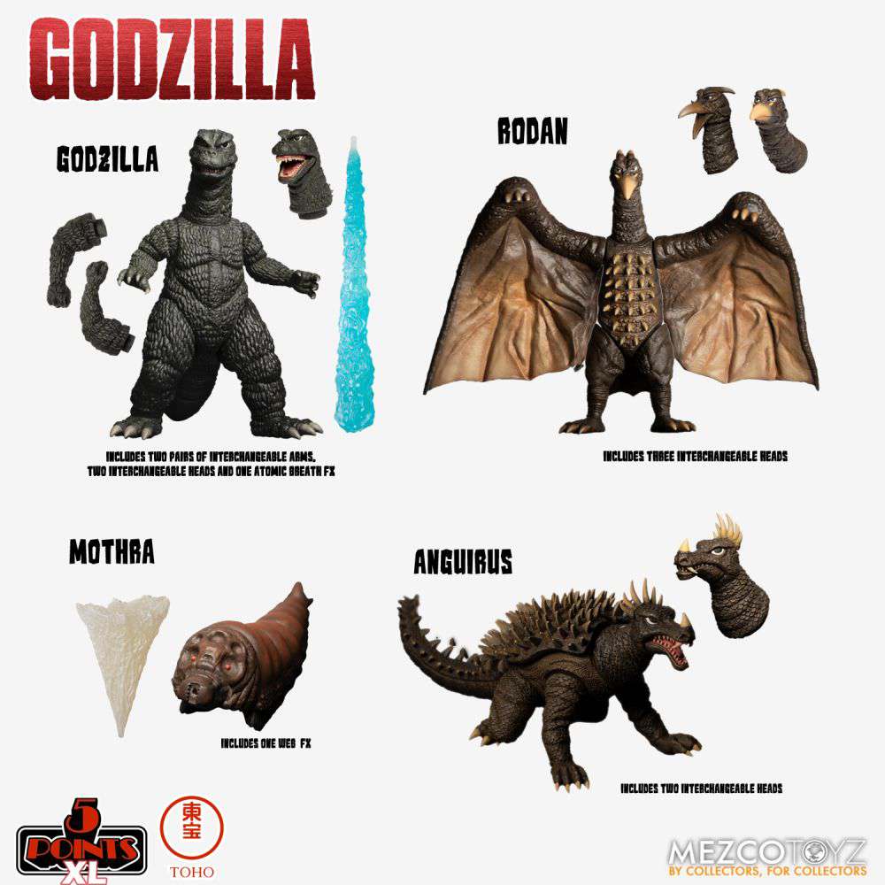 5 Points XL Godzilla Destroy All Monsters S.1 mezco toys