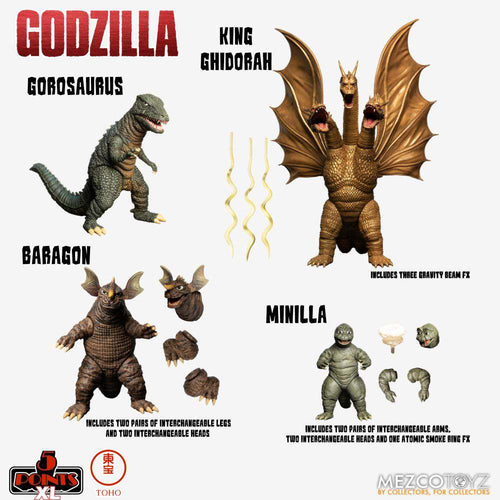 5 Points XL Godzilla Destroy Monsters S.2 mezco toys