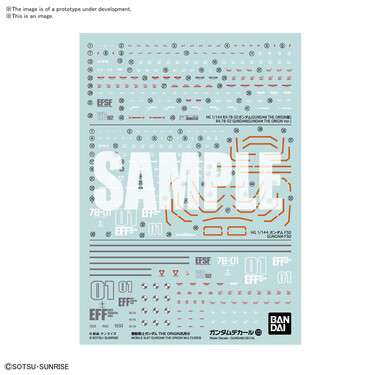Gundam Decal 123 - Gundam Origin Multi 1 bandai model kit gunpla