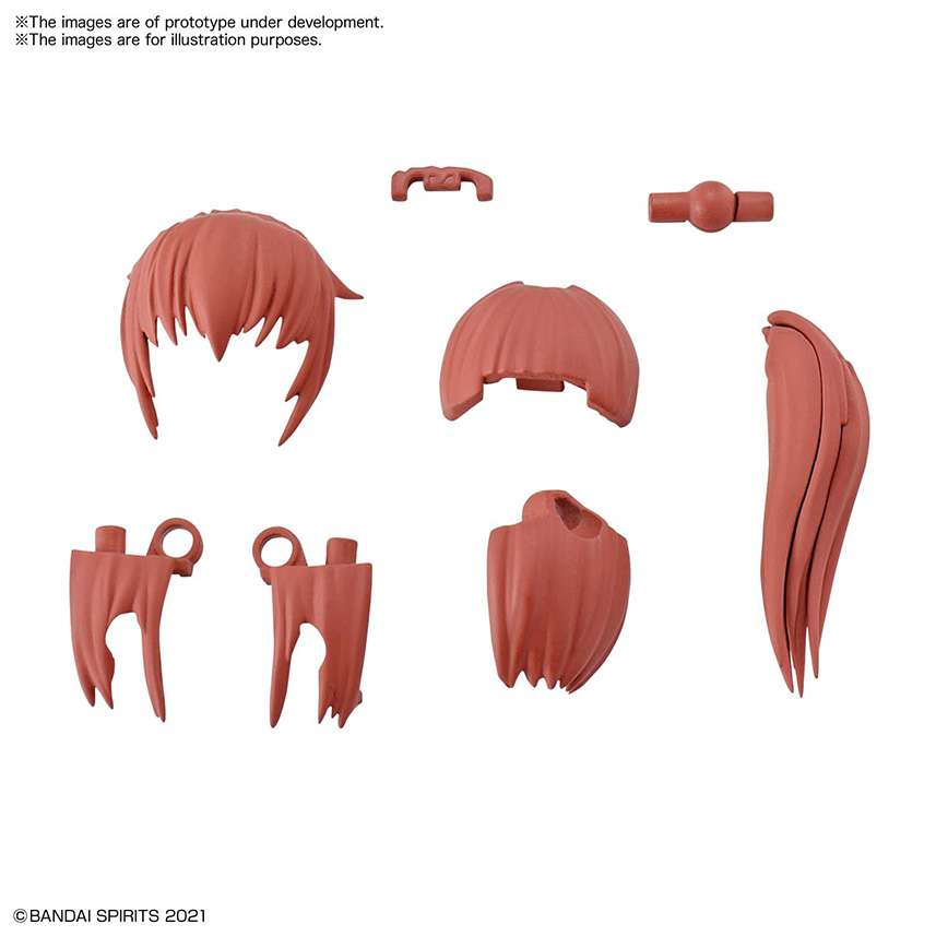 30ms Option Hair Style Parts Vol 2 (4) bandai model kit gunpla