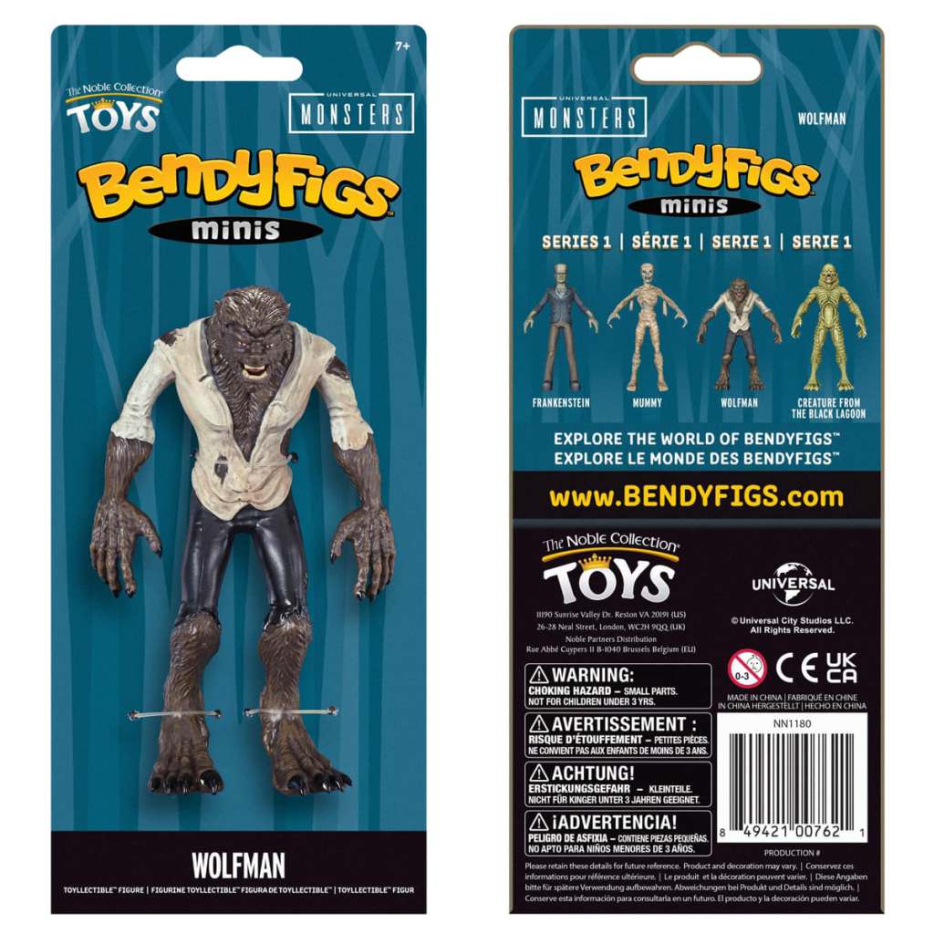 Universal Monsters Wolfman Mini Bendyfig noble collections