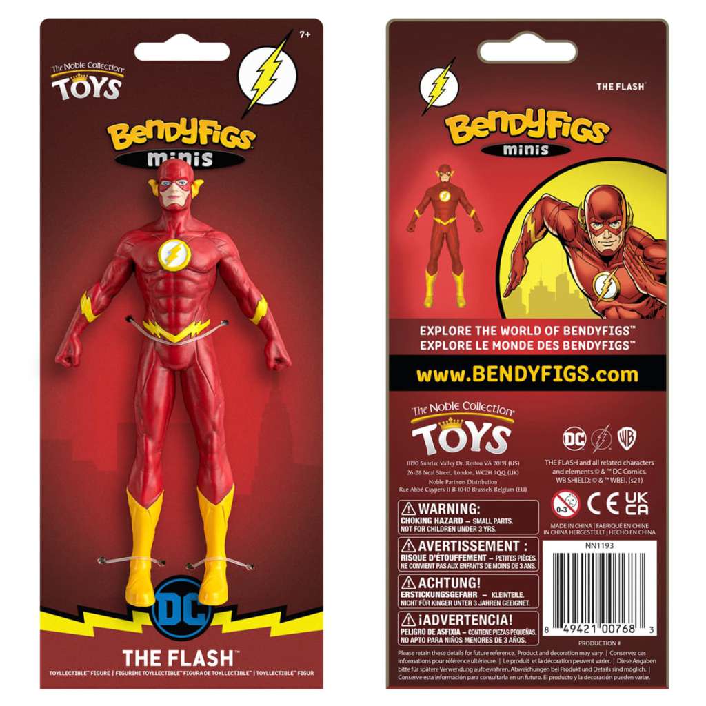 DC Comics Flash Mini Bendyfig - Flexibel och Samlarvänlig Figur noble collections