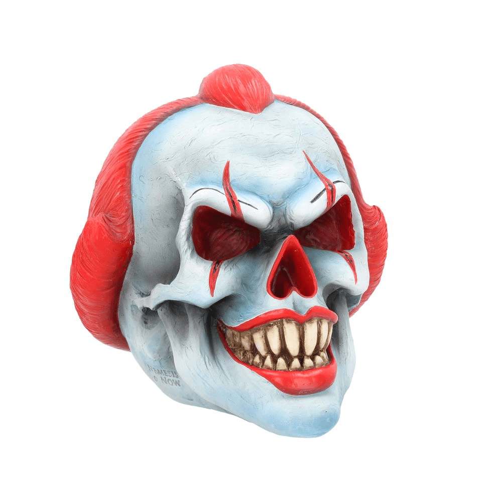 Clown Skull Ornament 18cm - Unik Dekoration för Ditt Hem nemesis now