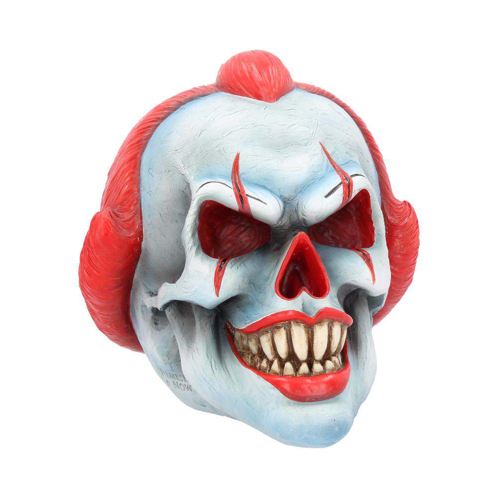 Clown Skull Ornament 18cm - Unik Dekoration för Ditt Hem nemesis now