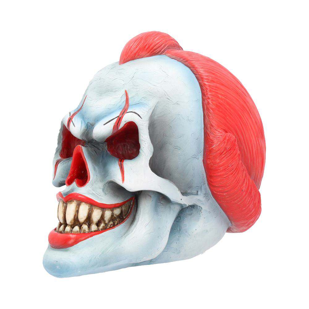 Clown Skull Ornament 18cm - Unik Dekoration för Ditt Hem nemesis now