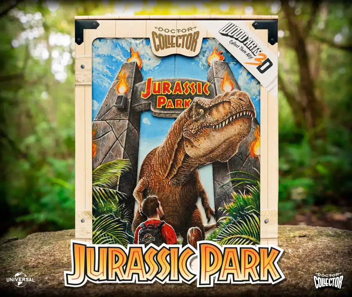 JURASSIC PARK REX ATTACK WOODART - bild 1
