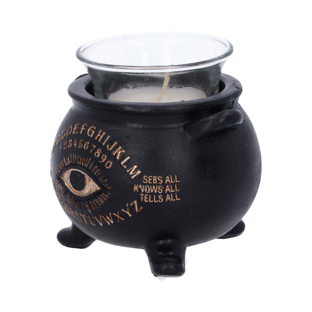 All Seeing Eye Cauldron Tealight Candle Holder 9 cm nemesis now