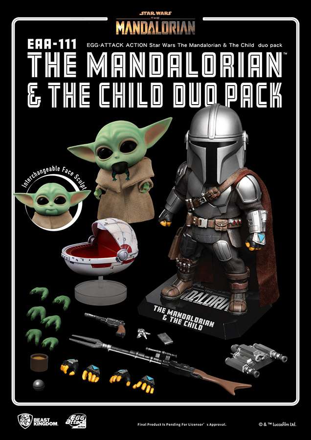 Star Wars Mandalorian & The Child Duo Actionfigurer beast kingdom