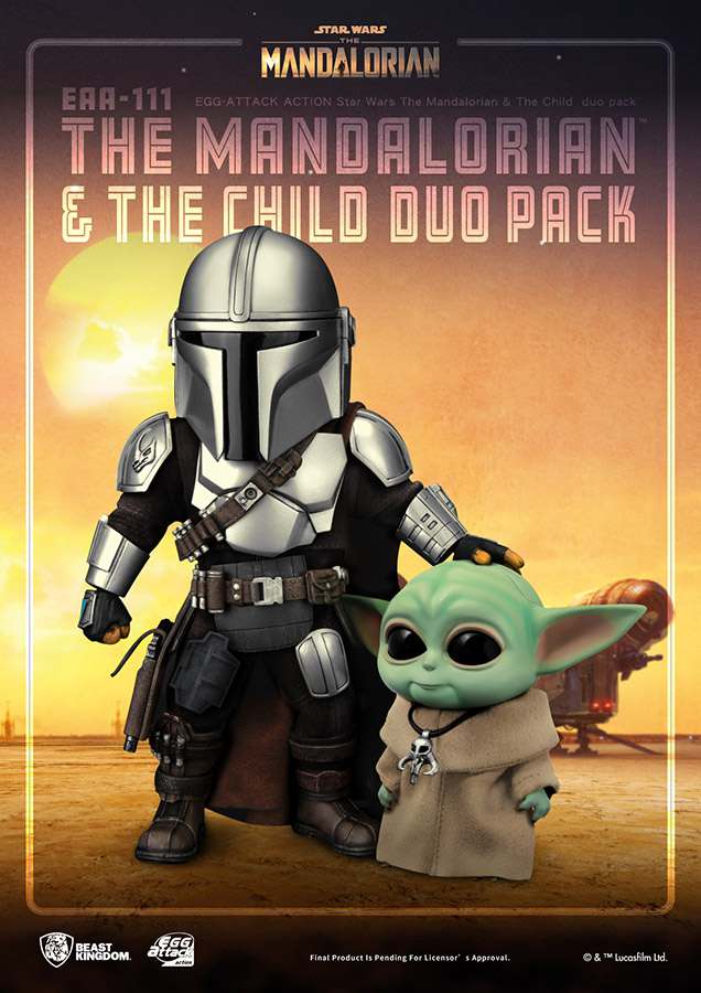 Star Wars Mandalorian & The Child Duo Actionfigurer beast kingdom