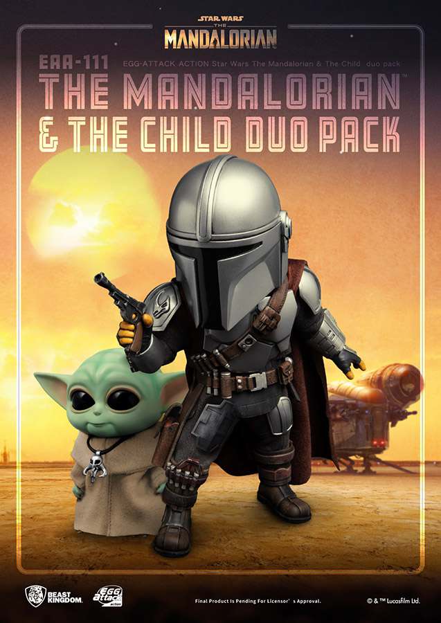 Star Wars Mandalorian & The Child Duo Actionfigurer beast kingdom