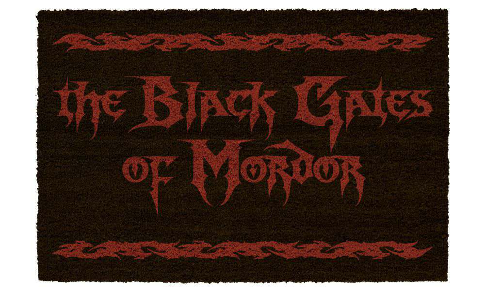 Lotr The Black Gates of Mordor Doormat Robotto
