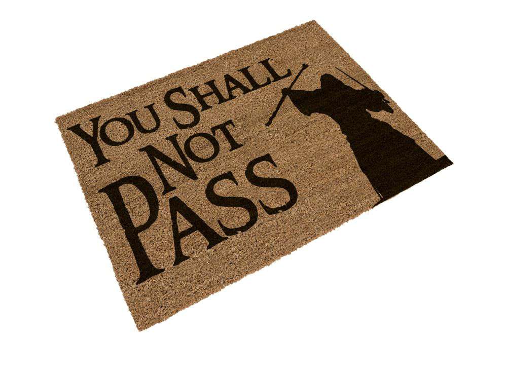 Lotr You Shall Not Pass Doormat Robotto