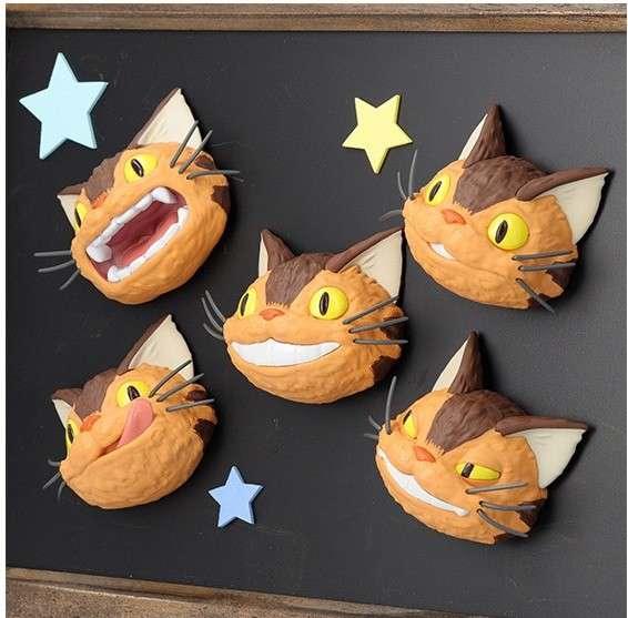 Totoro Catbus Faces Magnets Box (6) - Robotto
