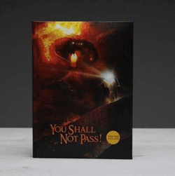 Lotr You Shall Not Pass Anteckningsbok med Ljus - Robotto