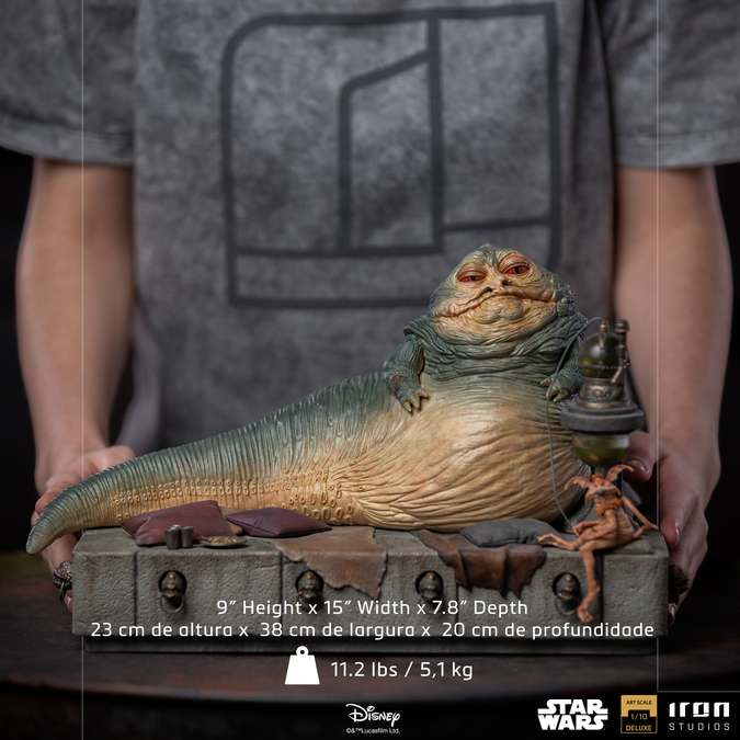 Jabba the Hutt Deluxe 1/10 Staty - Star Wars iron studios