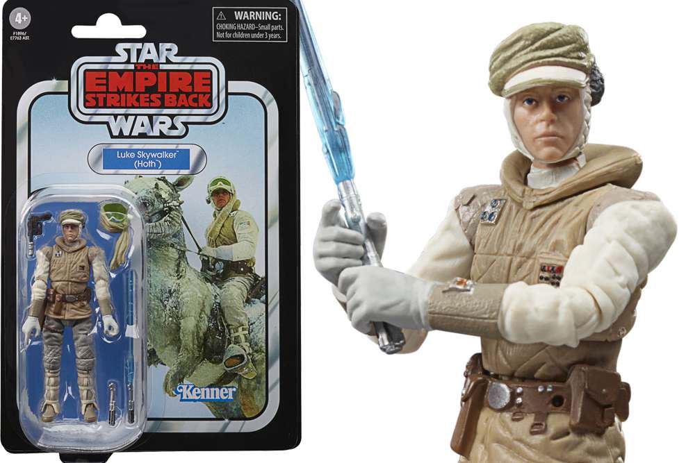 Star Wars Vintage Luke Skywalker Hoth Actionfigur hasbro