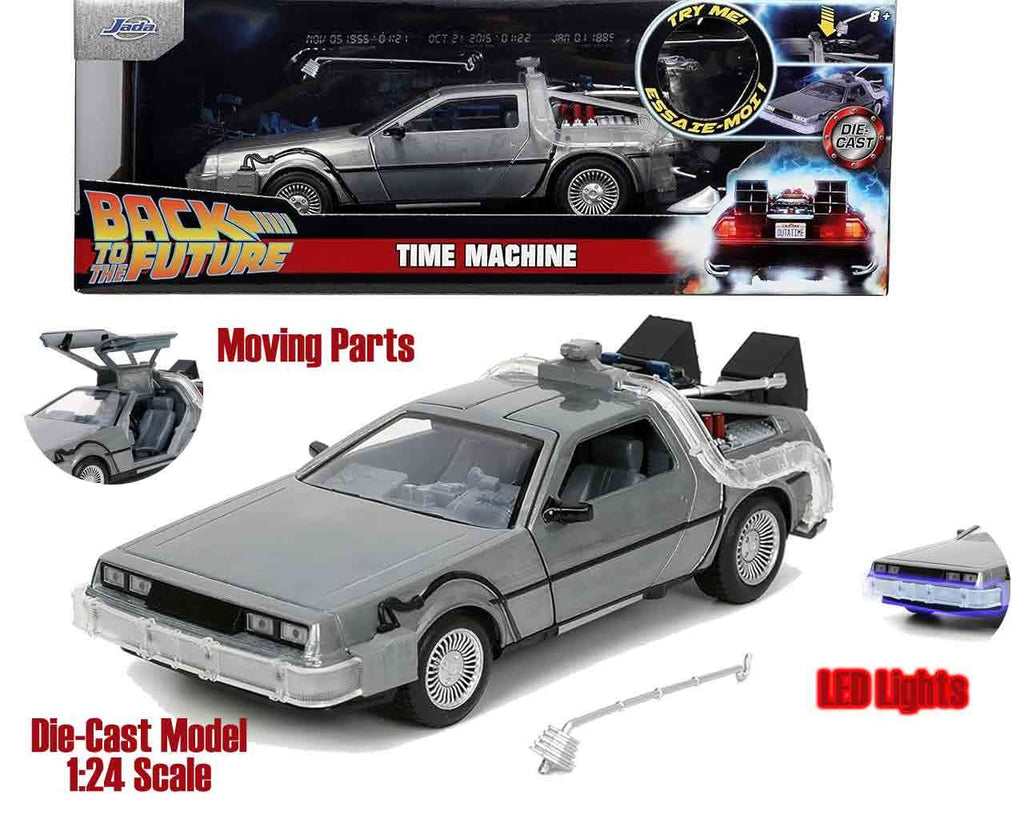 Back to the Future Part 1 - 1982 DeLorean DMC-12 1:24 Die-Cast Model jada toys