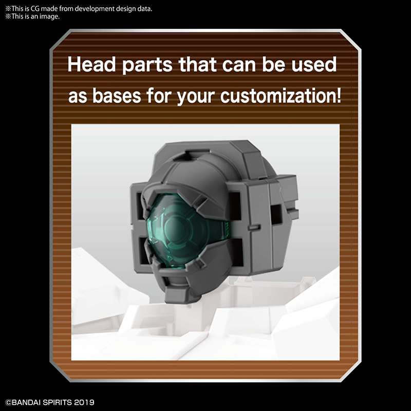30mm OP Delarsats: 6 Anpassade Huvuden för 1/144 Figurer bandai model kit gunpla