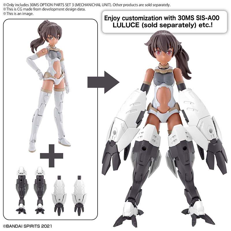 30ms Option Parts Set 3 Mekaniska Enheter bandai model kit gunpla