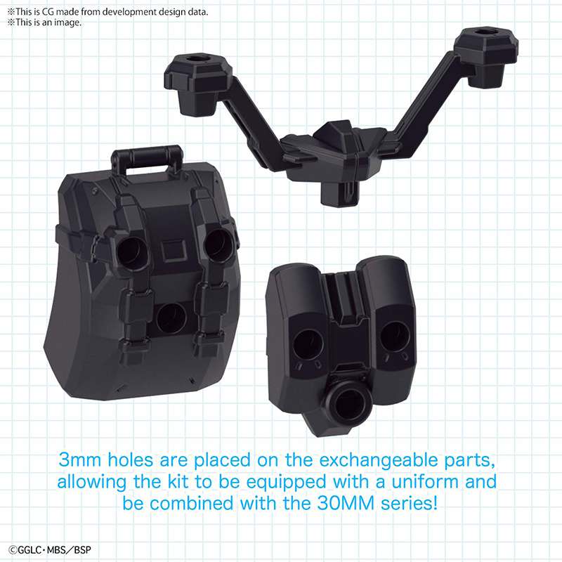 Girl Gun Lady & 30ms Option Parts Set bandai model kit gunpla