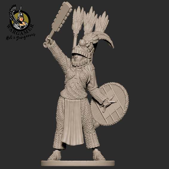 54 mm Atotoztli - Aztec Warrior Miniatyr hot and dangerous